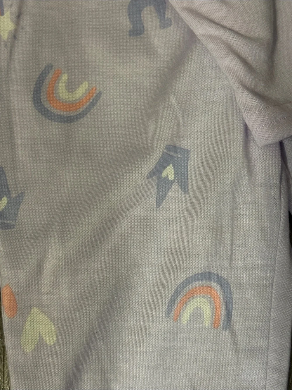 Carter's Lavender Unicorn Pajama Set with Pastel Accents